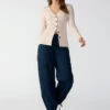Canopy Semi High Rise Cargo Pant Navy Reflection
