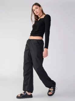 90's Parachute Standard Rise Pant Black