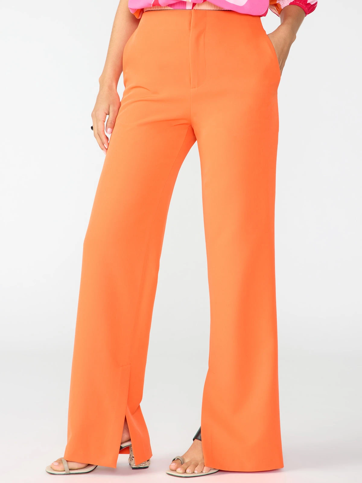 Refine Trouser Semi High Rise Pant Blood Orange 2 Refine Trouser Semi High Rise Pant Blood Orange - Image 2