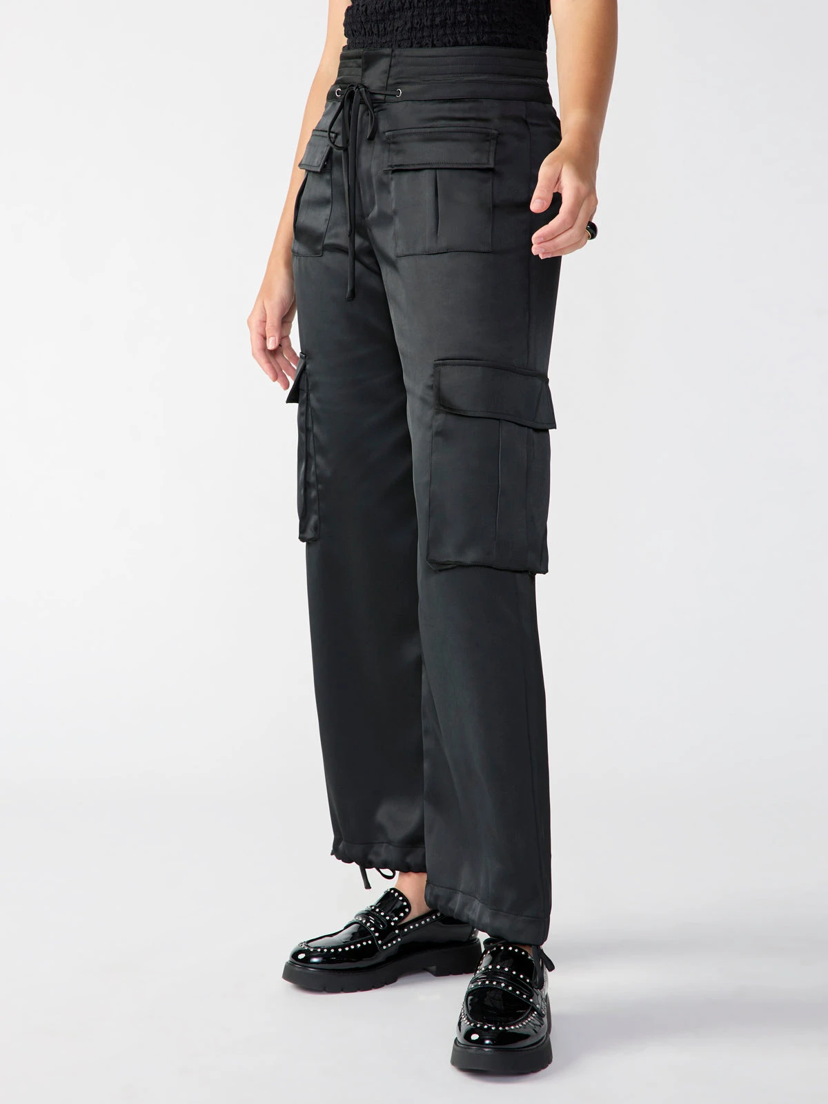 Reese Cargo Semi High Rise Pant Black 6 Reese Cargo Semi High Rise Pant Black - Image 6