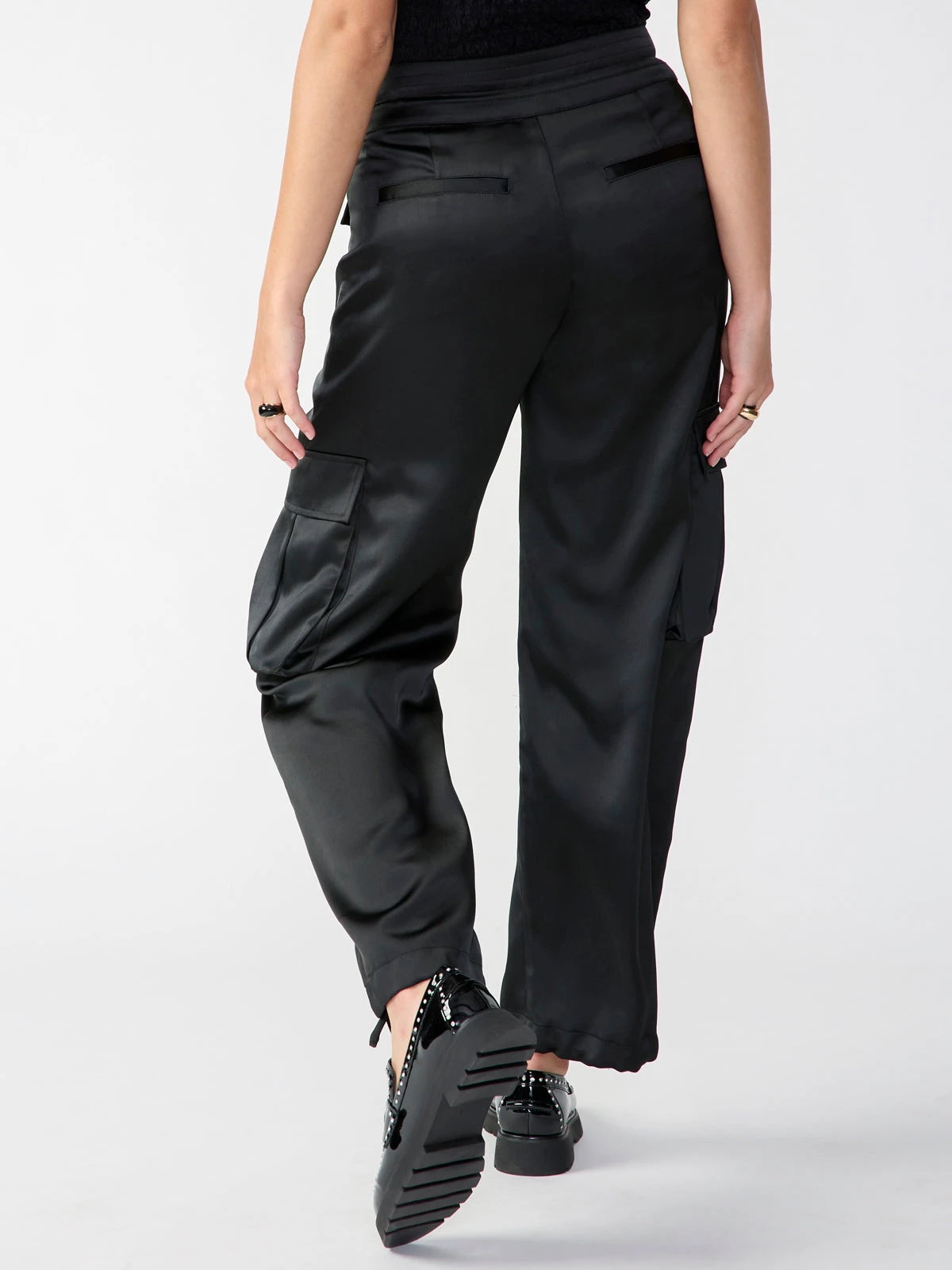Reese Cargo Semi High Rise Pant Black 3 Reese Cargo Semi High Rise Pant Black - Image 3