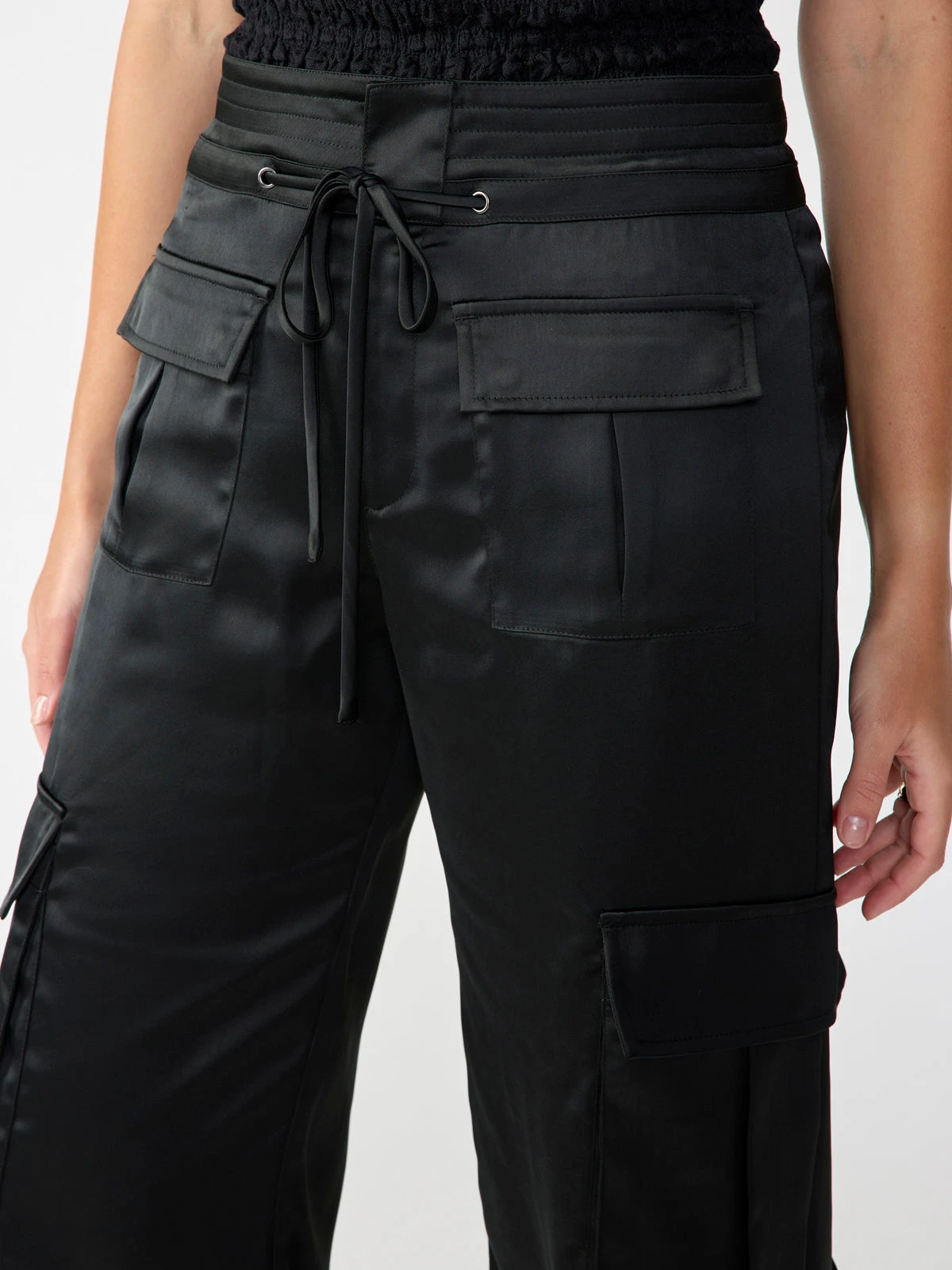 Reese Cargo Semi High Rise Pant Black 5 Reese Cargo Semi High Rise Pant Black - Image 5