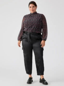 Classy Standard Rise Cargo Trouser Pant Black Inclusive Collection