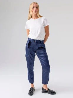 Classy Standard Rise Cargo Trouser Pant Navy Reflection -Clothing Store CP0986CB3 NVYR 2781