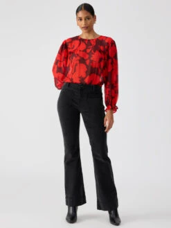 The Marine Standard Rise Corduroy Flare Pant Obsidian -Clothing Store CP1000BR1 OBSD 00930