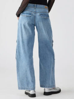 Level Up Standard Rise Denim Cargo Pant Digital Blue 8 Level Up Standard Rise Denim Cargo Pant Digital Blue -Clothing Store CP1040BM1 DIGB 02498