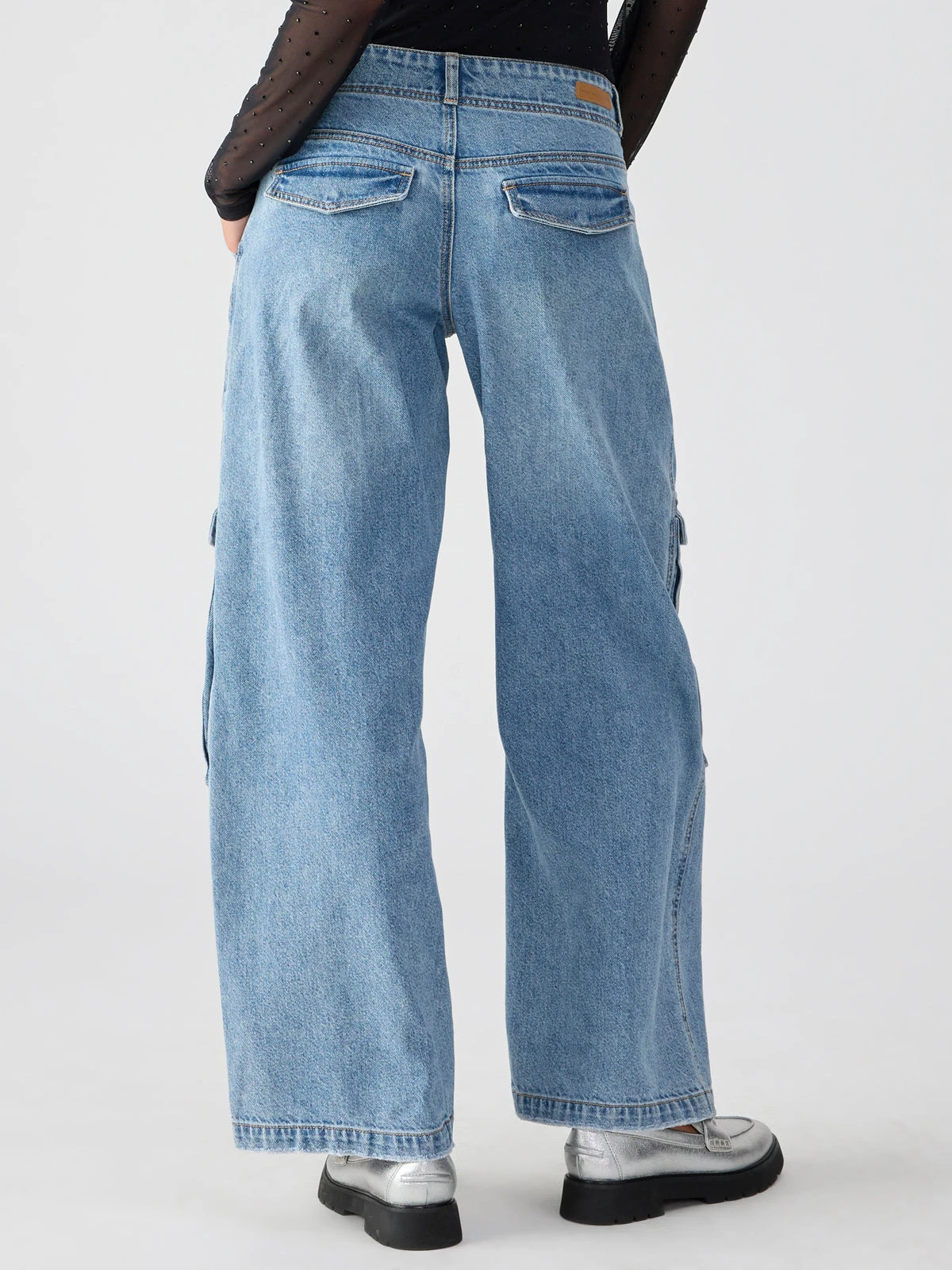 Level Up Standard Rise Denim Cargo Pant Digital Blue 3 Level Up Standard Rise Denim Cargo Pant Digital Blue - Image 3