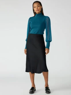 Everyday Midi Skirt Black