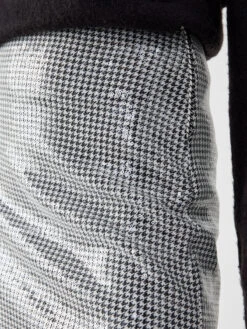 Shiny Nights Mini Skirt Micro Houndstooth -Clothing Store CS0399DE1 MCHD 03021