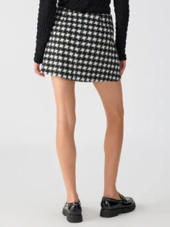 Westend Mini Skirt Brushed Houndstooth -Clothing Store CS0400CF9 BRSH 03152