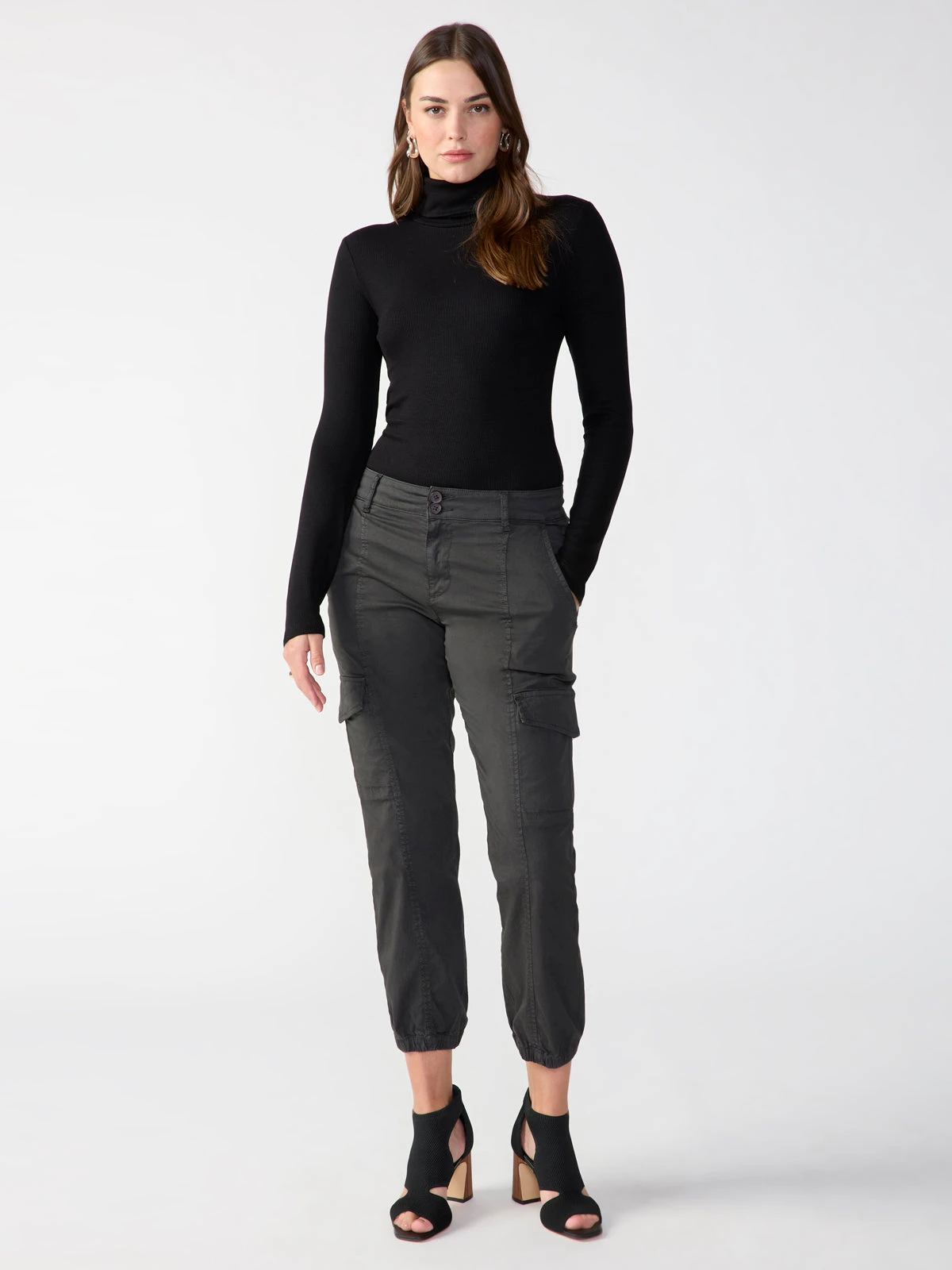 Essential Turtleneck Top Black 2 Essential Turtleneck Top Black - Image 2
