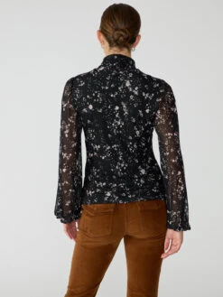 Night Dream Mesh Top Falling Petals -Clothing Store CT3442MPA FLPT 004279