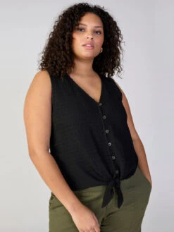 Link Up Tie Tee Black Inclusive Collection