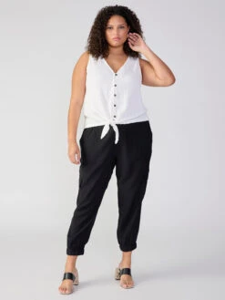 Link Up Tie Tee White Inclusive Collection -Clothing Store CT3621NP3Z WHTE 1201