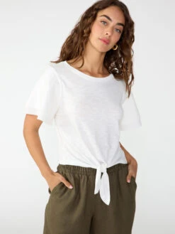 Tied Together Forever Top White