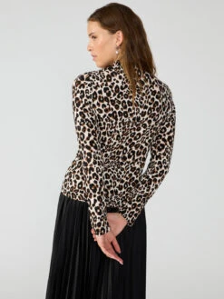 Enigma Mock Neck Caramel Classy Cat -Clothing Store CT3795CG9 CRCL 000542