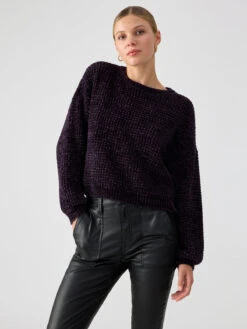 Under The Stars Chenille Sweater Midnight