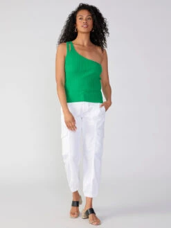 One Shoulder Rib Tank Jelly Bean -Clothing Store CW1135S79 JLLB 3550