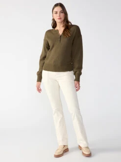 The Rocky Surplus Corduroy Semi High Rise Pant French Vanilla -Clothing Store CW1170MU4 CNTN 002143