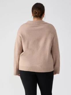 Johnny Collared Sweater Mocha Meringue Inclusive Collection -Clothing Store CW1240PD4Z MMRN 00391
