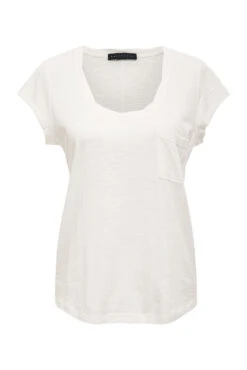 Traveler Twist Tee White -Clothing Store Fiou3oiw