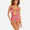 Cut Out Ots Mio One-Piece Geranium