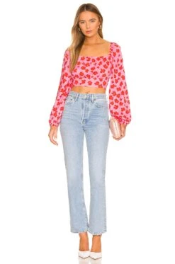 Sanctuary Going Solo Crop Tie Top Cherry Kiss 7 Sanctuary Going Solo Crop Tie Top Cherry Kiss -Clothing Store SANC WS691 V4