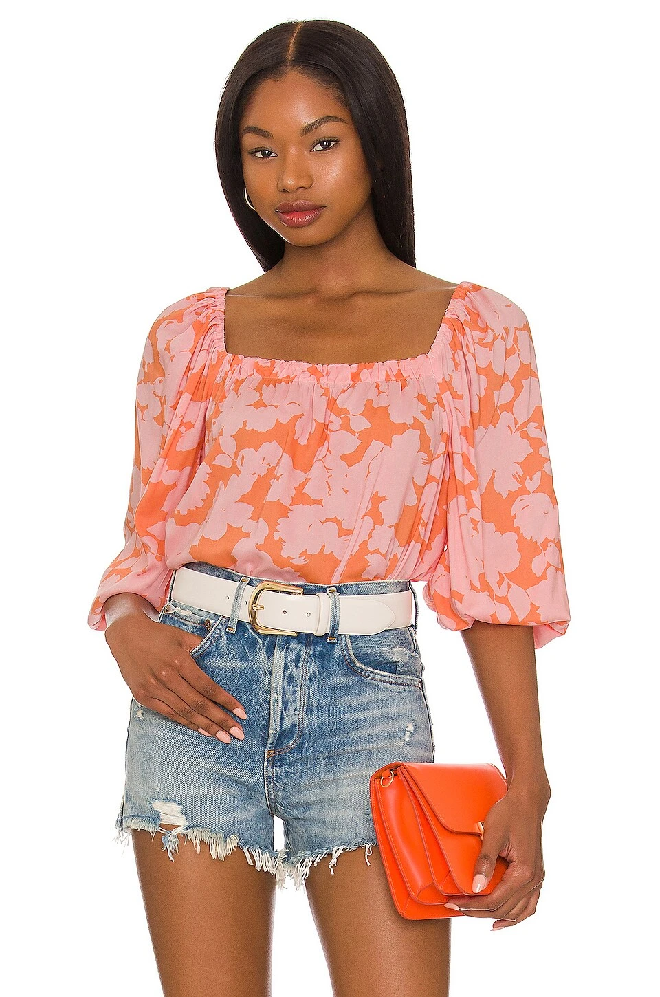 Sanctuary Spring Square Neck Melon Field 1 Sanctuary Spring Square Neck Melon Field