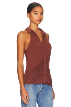 Sanctuary Sleeveless Dreamgirl Top Rattan -Clothing Store SANC WS712 V2