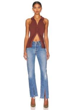 Sanctuary Sleeveless Dreamgirl Top Rattan -Clothing Store SANC WS712 V4