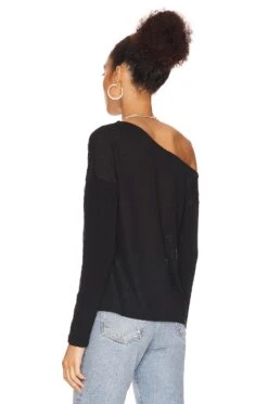 Sanctuary Love Sign Asymmetrical Top Black -Clothing Store SANC WS715 V3