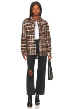 Sanctuary Roadtrip Belted Shirt Cottage Check -Clothing Store SANC WS718 V5