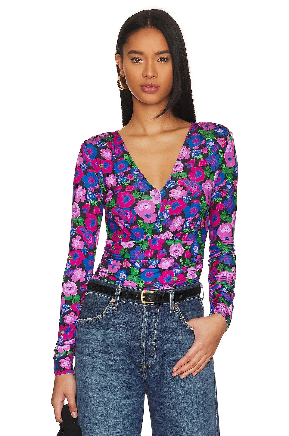 Sanctuary Eye Catcher V Neck Top Jewel Garden 1 Sanctuary Eye Catcher V Neck Top Jewel Garden