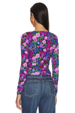 Sanctuary Eye Catcher V Neck Top Jewel Garden 6 Sanctuary Eye Catcher V Neck Top Jewel Garden -Clothing Store SANC WS735 V3