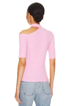 Sanctuary Half My Heart Knit Top Pink No. 3 -Clothing Store SANC WS739 V3