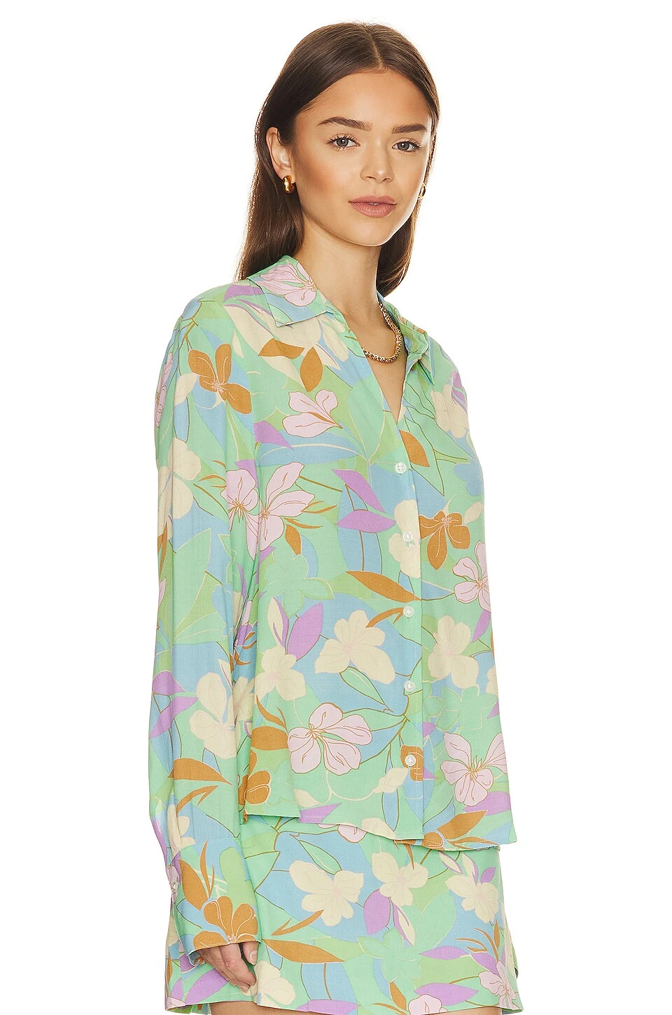 Sanctuary Easy Cuff Shirt Freshly Minted 2 Sanctuary Easy Cuff Shirt Freshly Minted - Image 2