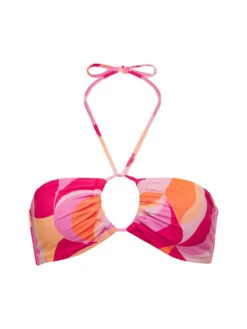 Tunnel Front Bandeau Bikini Top Island Pink -Clothing Store SASA23162 ISLP