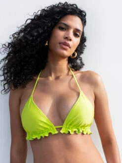 Tunnel Triangle Bikini Top Green Energy