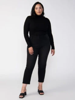 Essential Turtleneck Top Black Inclusive Collection -Clothing Store k7flEafI