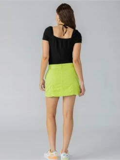 Micro Mini Skort Green Energy -Clothing Store tPOrzJ3A